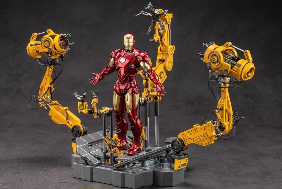 Iron Man Mk4 And Suit Up Gantry Action Figure By Zd Toys