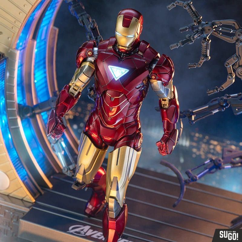 Iron Man Mark 6 & Suit Up Gantry By Zd Toys